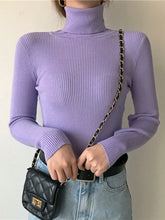 Load image into Gallery viewer, Women Pullover Turtleneck Sweater