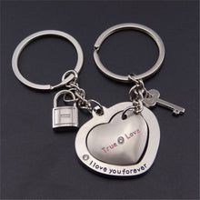 Load image into Gallery viewer, Metal Red Heart Keychains