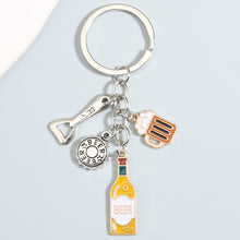 Load image into Gallery viewer, Enamel Beer Keychain