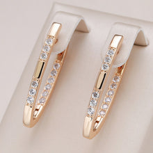Load image into Gallery viewer, Geometric Natural Zircon Drop Earring