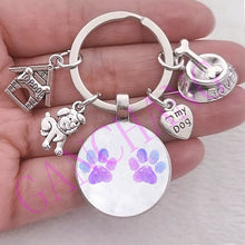 Load image into Gallery viewer, Paw Dog Keychain