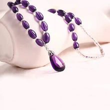 Load image into Gallery viewer, Amethyst Raw Stone Crystal Necklace
