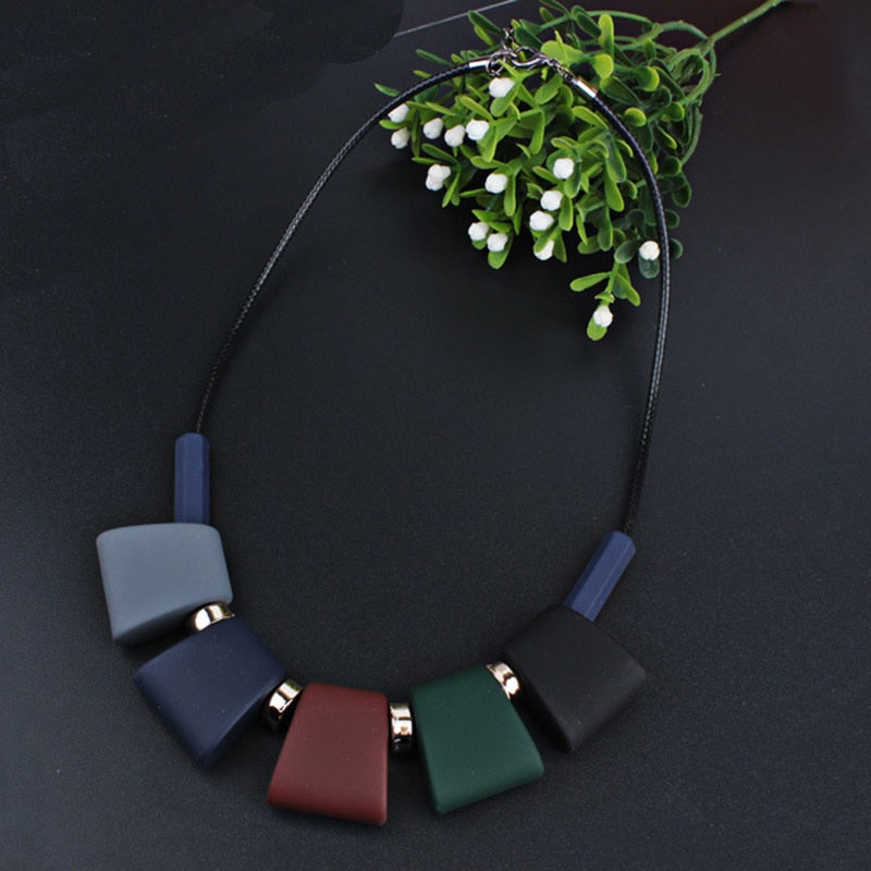 Colorful Beaded Choker Necklace