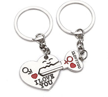 Load image into Gallery viewer, Metal Red Heart Keychains
