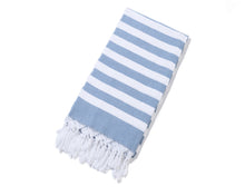 Load image into Gallery viewer, Striped Cotton  Pool Towel with Tassels