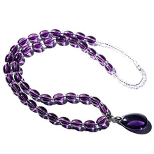 Load image into Gallery viewer, Amethyst Raw Stone Crystal Necklace