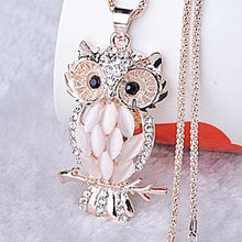 Load image into Gallery viewer, Opal Pendant Owl Necklace
