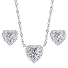 Load image into Gallery viewer, Crystal Heart Jewelry Set