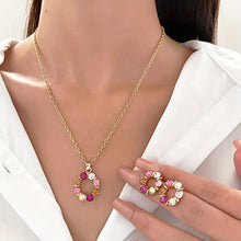 Load image into Gallery viewer, Inlaid Colorful Zircon Necklace Set