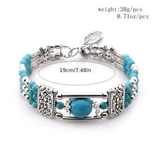 Load image into Gallery viewer, Boho Turquoise Bracelet