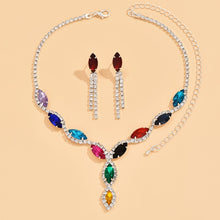 Load image into Gallery viewer, Colorful Crystal Necklace Set