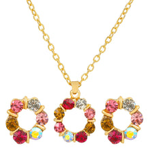 Load image into Gallery viewer, Inlaid Colorful Zircon Necklace Set
