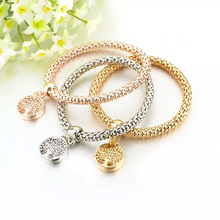 Load image into Gallery viewer, Golden Alloy Crystal Charm Bracelets