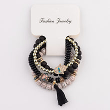 Load image into Gallery viewer, Charm Hand Stone Beads Tassel Bracelets (6940053962946)