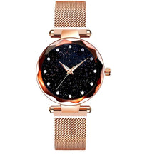 Load image into Gallery viewer, Steel Band Magnetic Starry Sky Watch