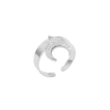 Load image into Gallery viewer, Stainless Steel Gold Silver Heart Moon Star Rings (6933543190722)