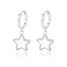 Load image into Gallery viewer, Star And Heart Pendants Earrings (6935337402562)
