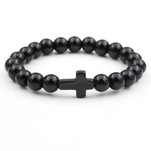 Load image into Gallery viewer, VILLWICE Natural Stone Cross Bracelet (6941809410242)
