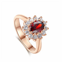 Load image into Gallery viewer, Oval Emerald Ruby Zircon Gemstone Ring (7363732078786)