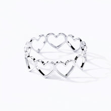 Load image into Gallery viewer, Stainless Steel Hollow Heart Rings (6933594177730)