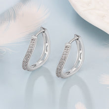 Load image into Gallery viewer, Classic Style Hoop Earrings Silver Color (6971541782722)