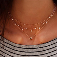 Load image into Gallery viewer, Women Multi-layer Star Pendant Necklace (6928558424258)