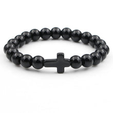 Load image into Gallery viewer, VILLWICE Natural Stone Cross Bracelet (6941809410242)