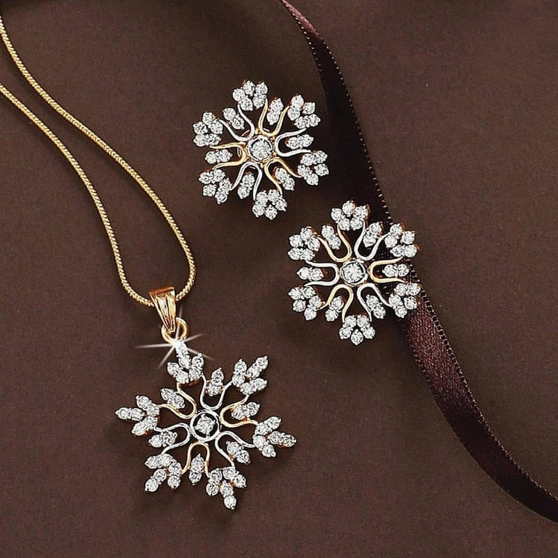 Snowflake Necklace Set