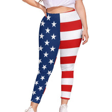 Load image into Gallery viewer, Stars and Stripes Print Leggings (7386966393026)