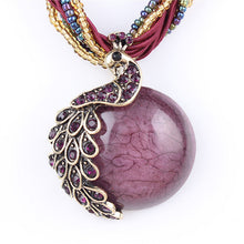 Load image into Gallery viewer, Peacock Pendant Multilayer Bohemia Necklace (7392788414658)