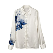 Load image into Gallery viewer, Vintage Ink Printing Chiffon Shirt