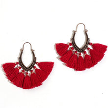 Load image into Gallery viewer, Tassel Hoop Earrings for Women (6971701100738)

